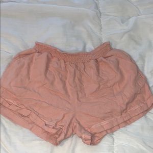 pink shorts